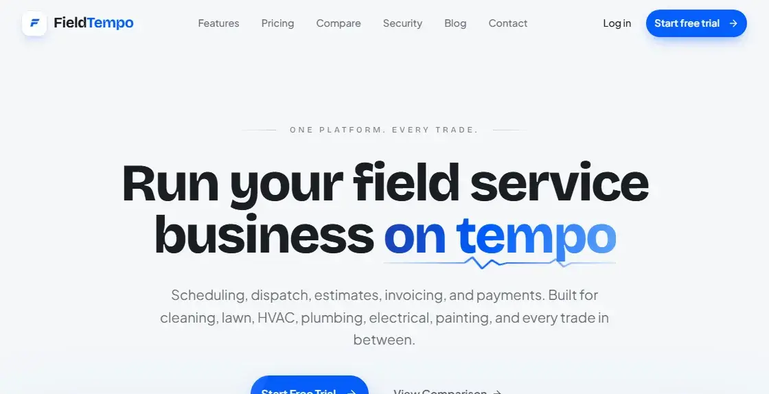FieldTempo project screenshot
